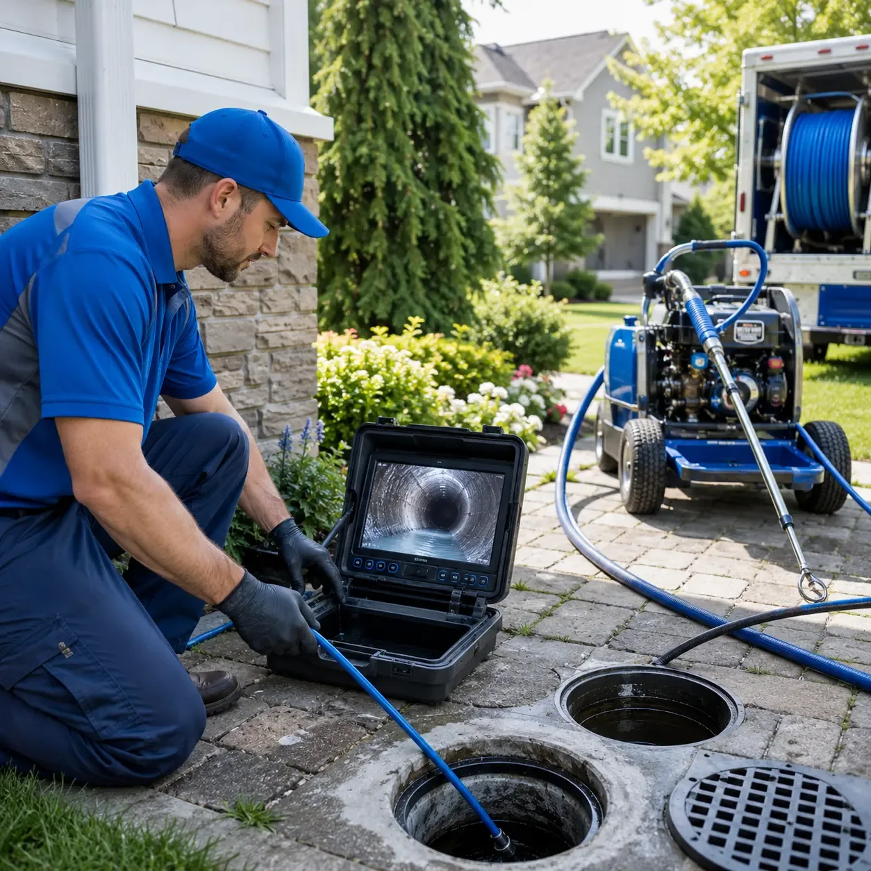 Outdoor drain cleaning professionals serving Grenada, MS